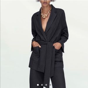 Limited edition pinstriped blazer or blazer dress